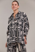 Eb & Ive Elsie Relaxed Shirt in Geo