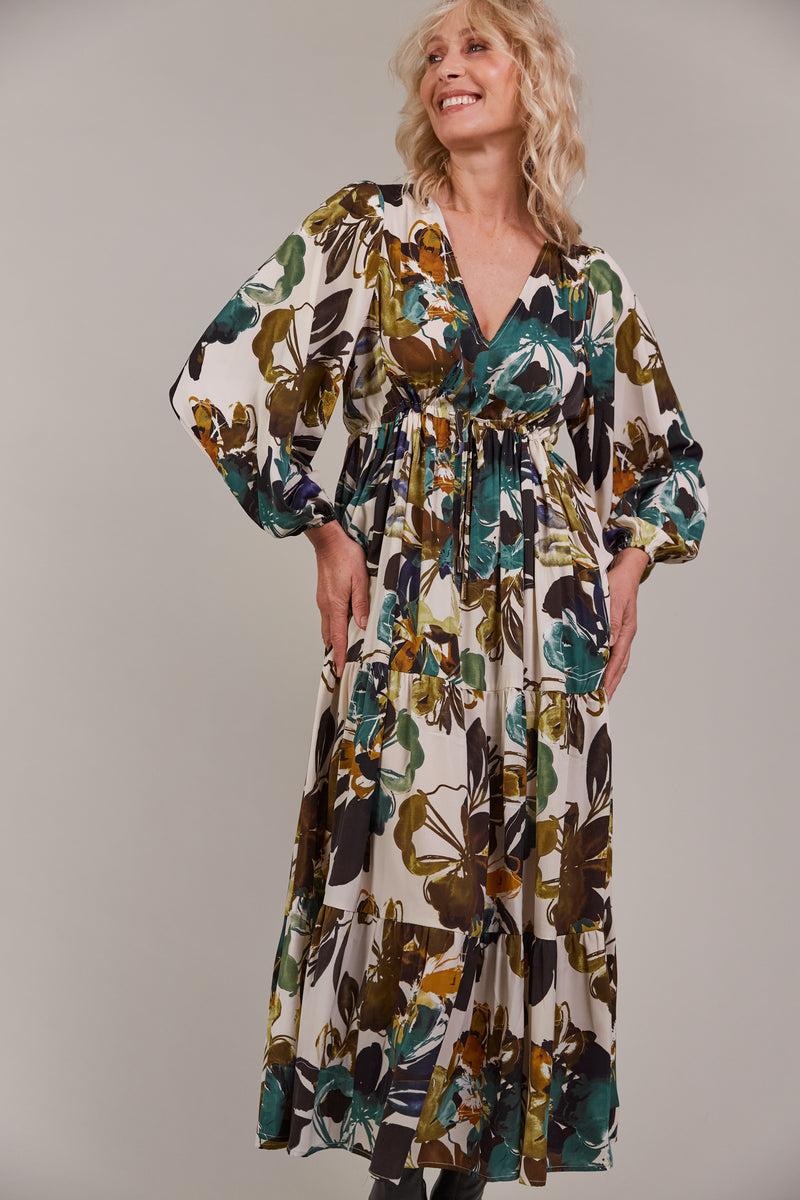 Eb & Ive Elsie Maxi Dress in Botanical Tusk