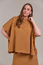 Eb & Ive Masa Knit Poncho in Hazel