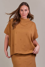 Eb & Ive Masa Knit Poncho in Hazel