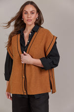 Eb & Ive Avino Knit Vest in Tobacco