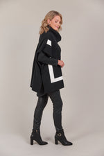 Eb & Ive Avino Poncho in Black