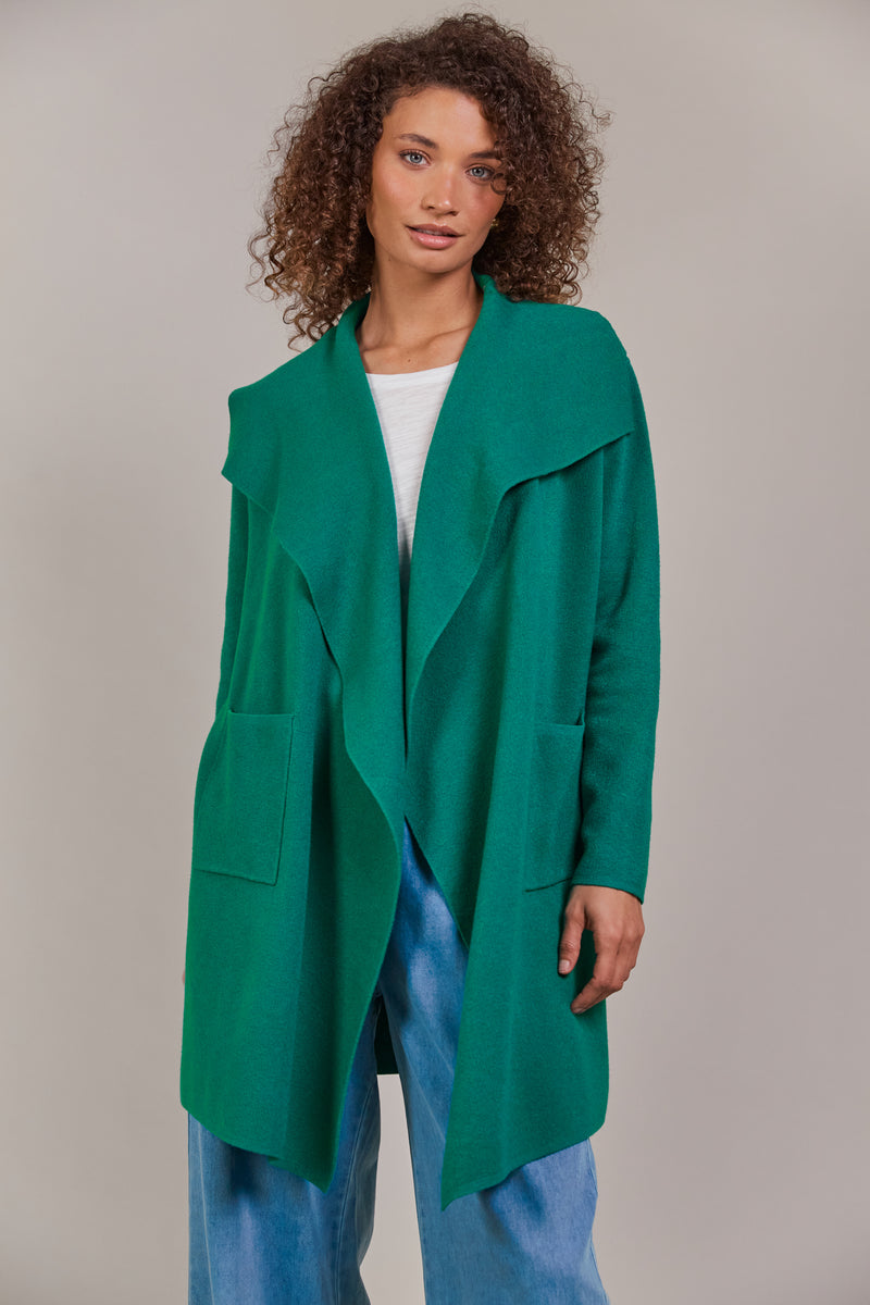 Eb & Ive Palmer Relaxed Cardigan in Teal