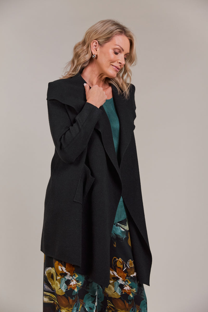 Eb & Ive Palmer Relaxed Cardigan in Black