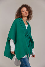 Eb & Ive Palmer Knit Cape in Teal