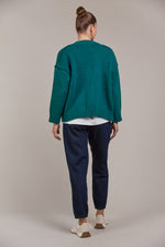 Eb & Ive Katana Cardigan in Teal