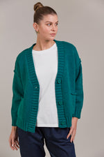 Eb & Ive Katana Cardigan in Teal