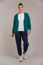 Eb & Ive Katana Cardigan in Teal