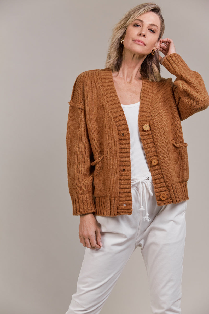 Eb & Ive Katana Cardigan in Hazel