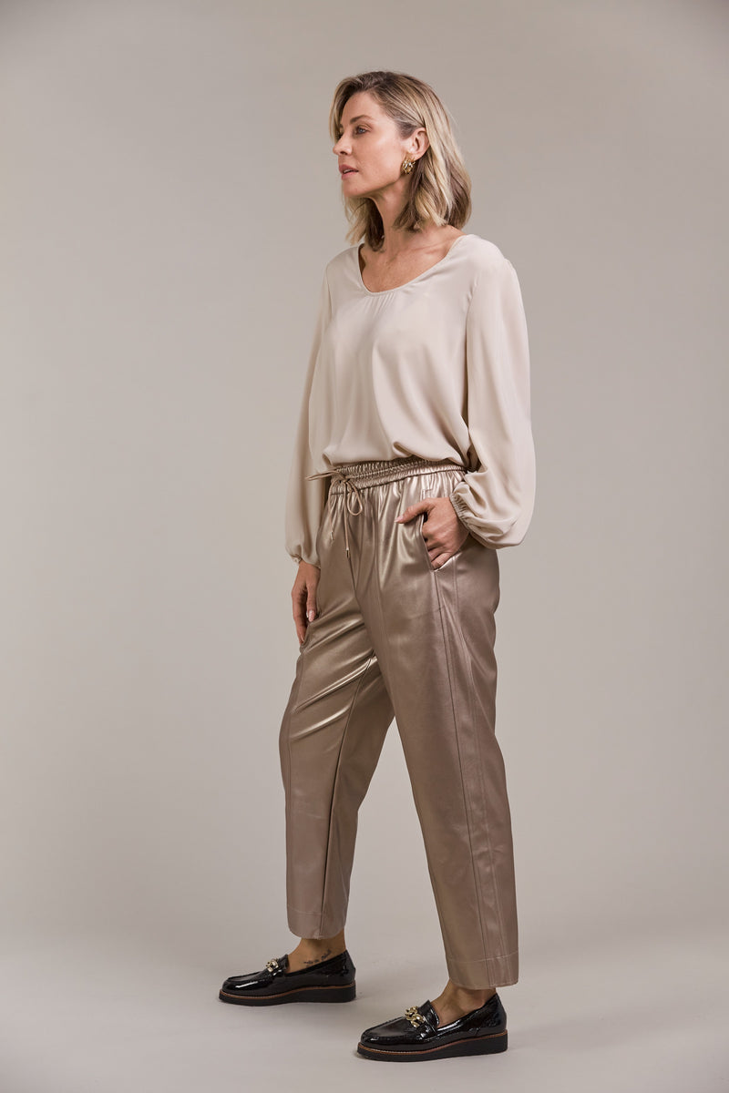 Eb & Ive Allegro Crop Pant in Luxe