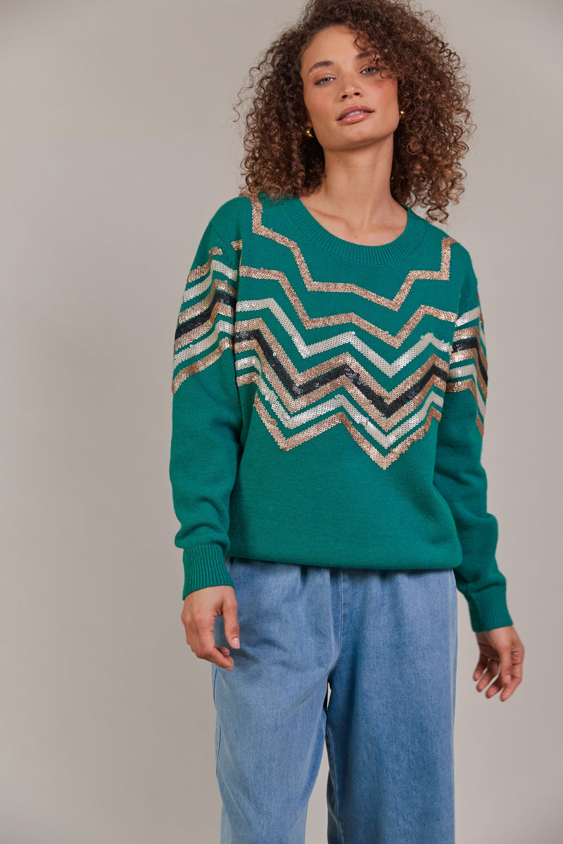 Eb & Ive Santani Knit in Teal