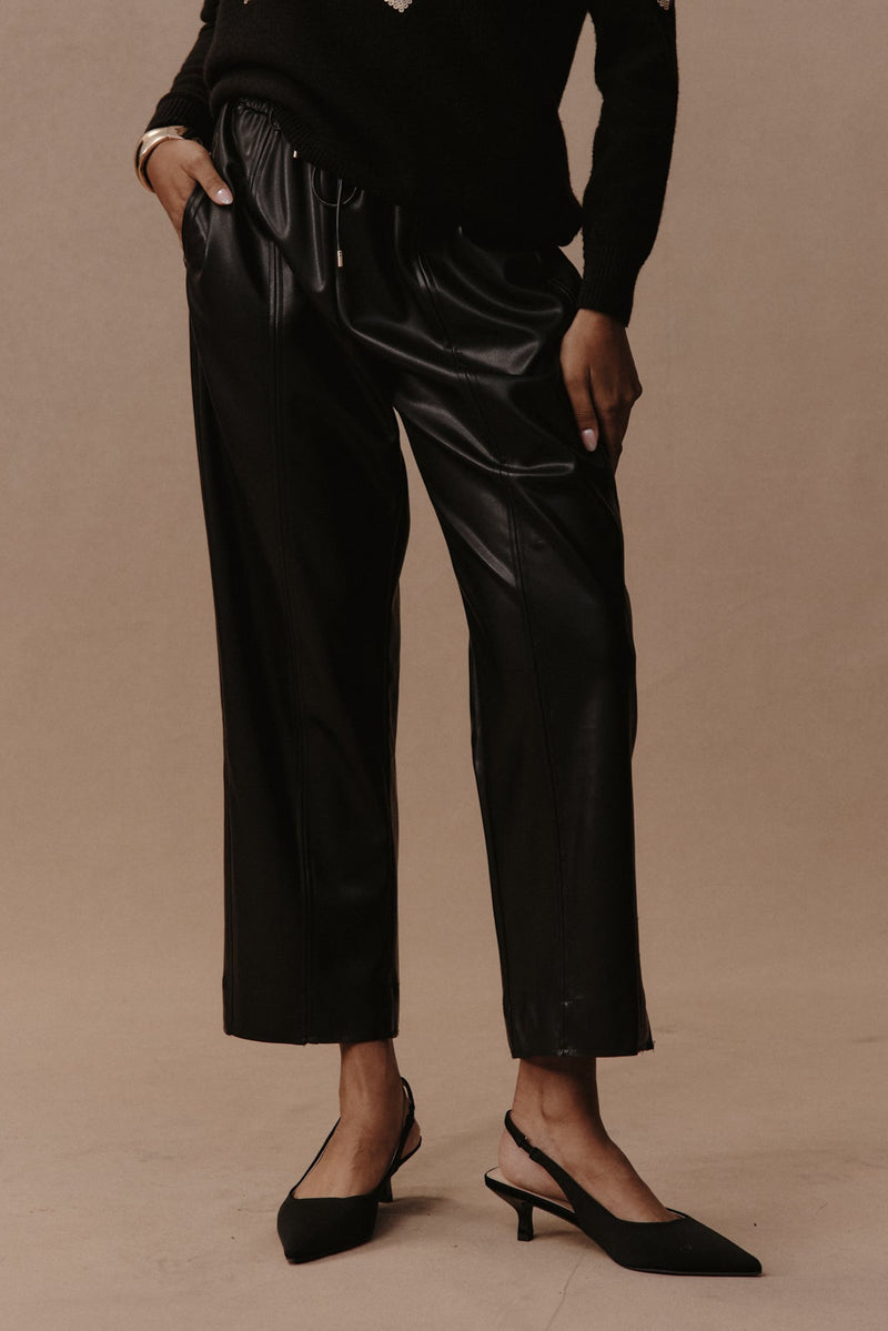 Eb & Ive Allegro Crop Pant in Black