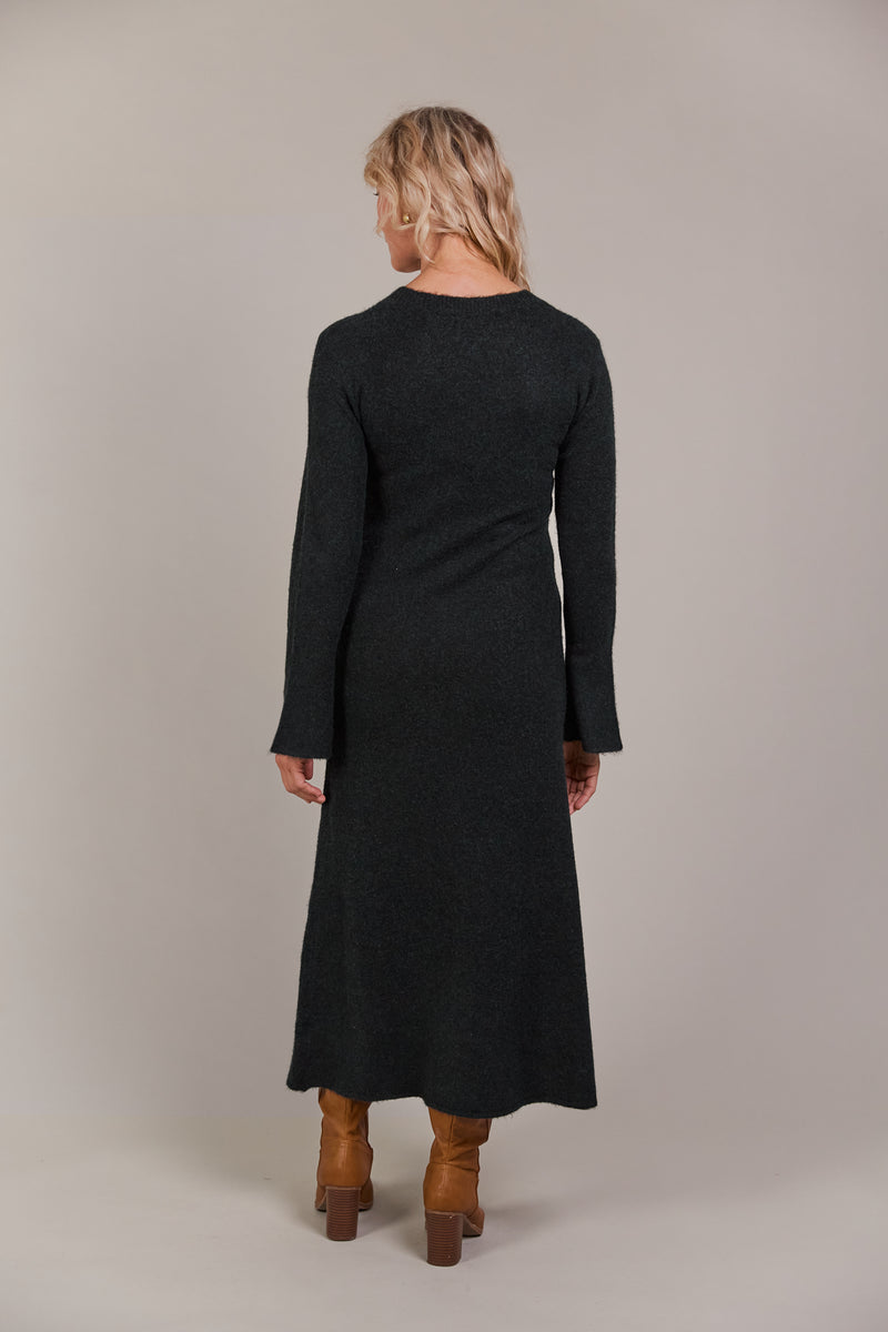 Eb & Ive Merano Knit Dress in Char