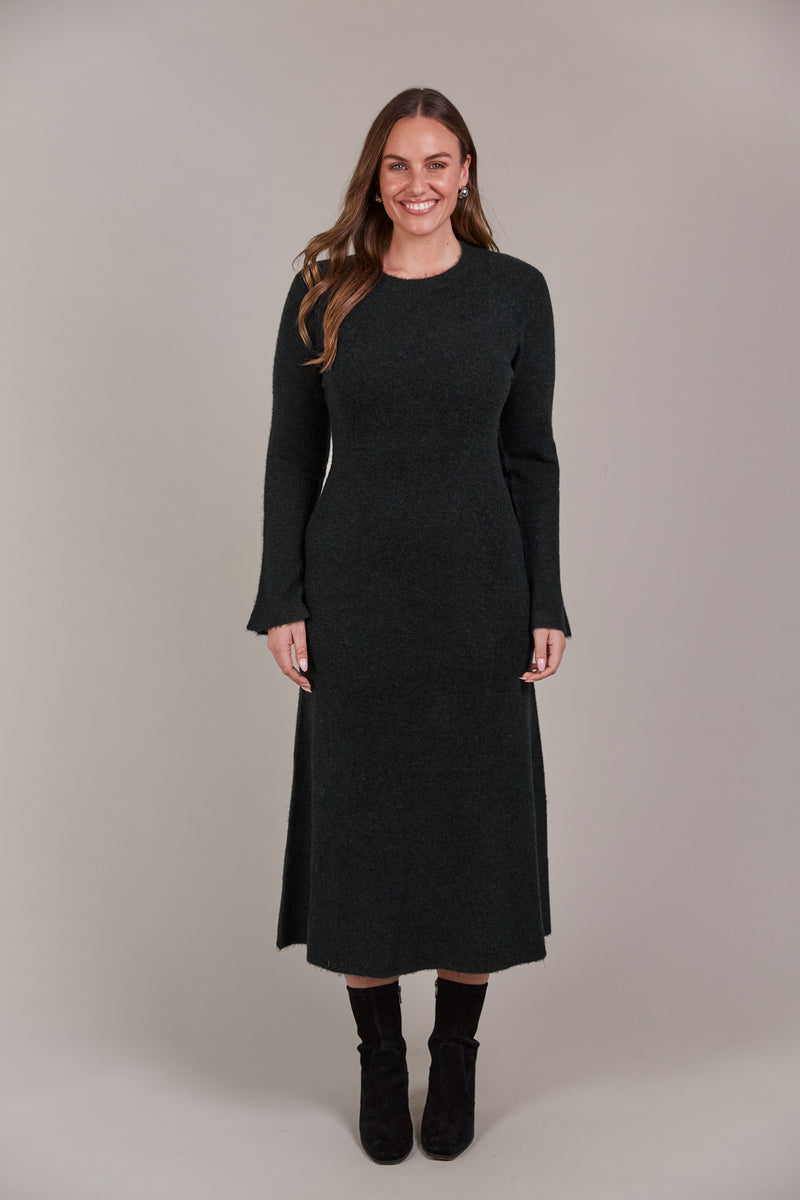 Eb & Ive Merano Knit Dress in Char