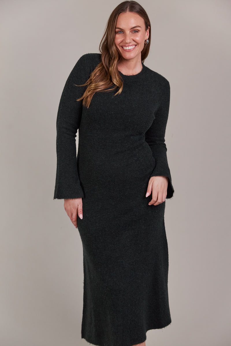 Eb & Ive Merano Knit Dress in Char