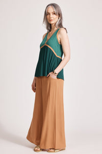Eb & Ive Alegria Spliced Tank in Teal Lagoon