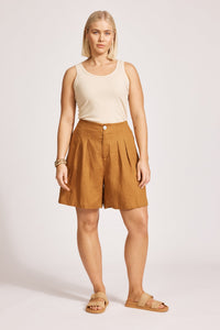 Eb & Ive Miramar Short in Caramel