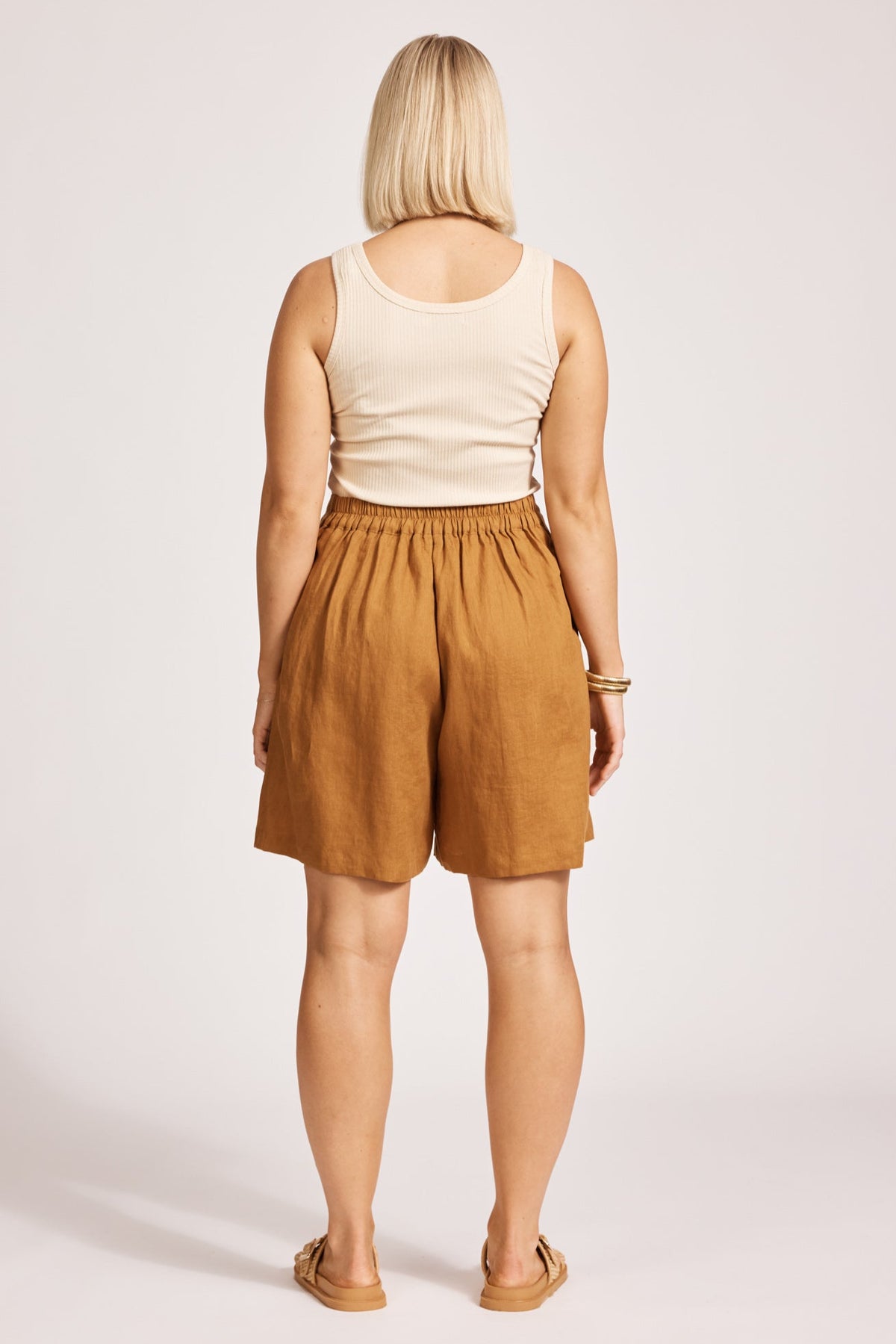 Eb & Ive Miramar Short in Caramel
