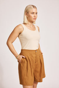 Eb & Ive Miramar Short in Caramel
