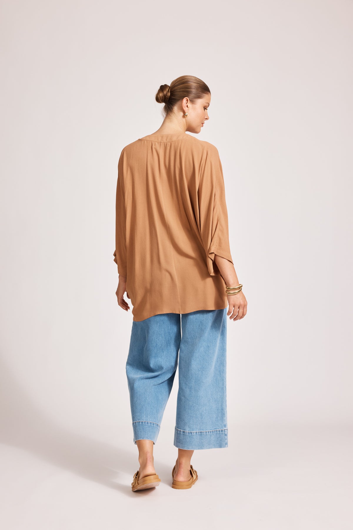 Eb & Ive Alegria Twist Top in Caramel