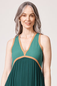 Eb & Ive Alegria Spliced Tank in Teal Lagoon