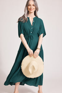 Eb & Ive Alegria Tiered Maxi Dress in Lagoon