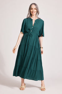 Eb & Ive Alegria Tiered Maxi Dress in Lagoon