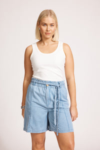 Eb & Ive Melenia Denim Short in Indigo