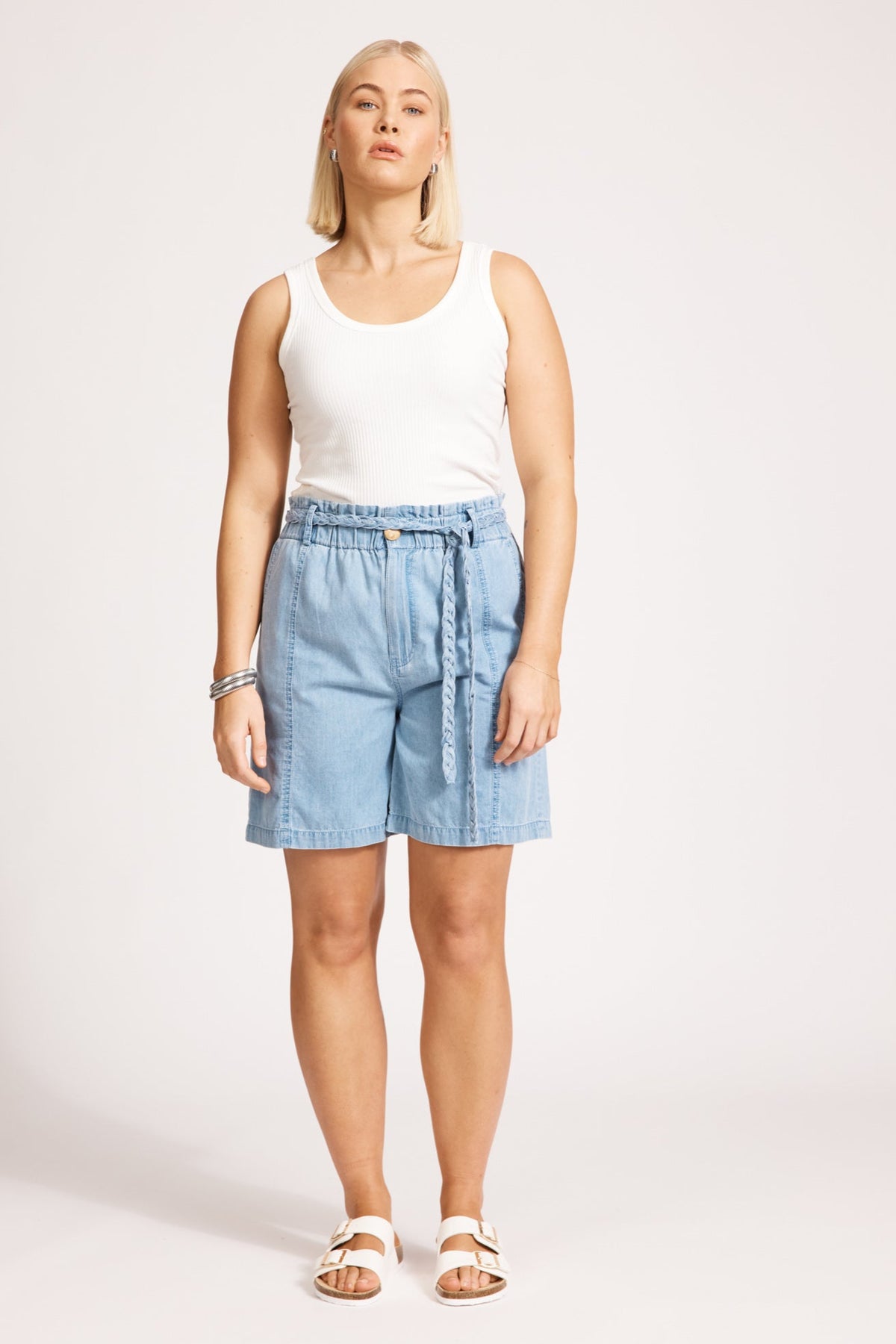 Eb & Ive Melenia Denim Short in Indigo