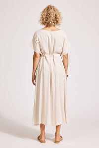 Eb & Ive Alesia Rope Tie Dress in Tusk