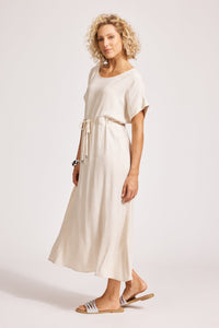 Eb & Ive Alesia Rope Tie Dress in Tusk