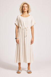 Eb & Ive Alesia Rope Tie Dress in Tusk