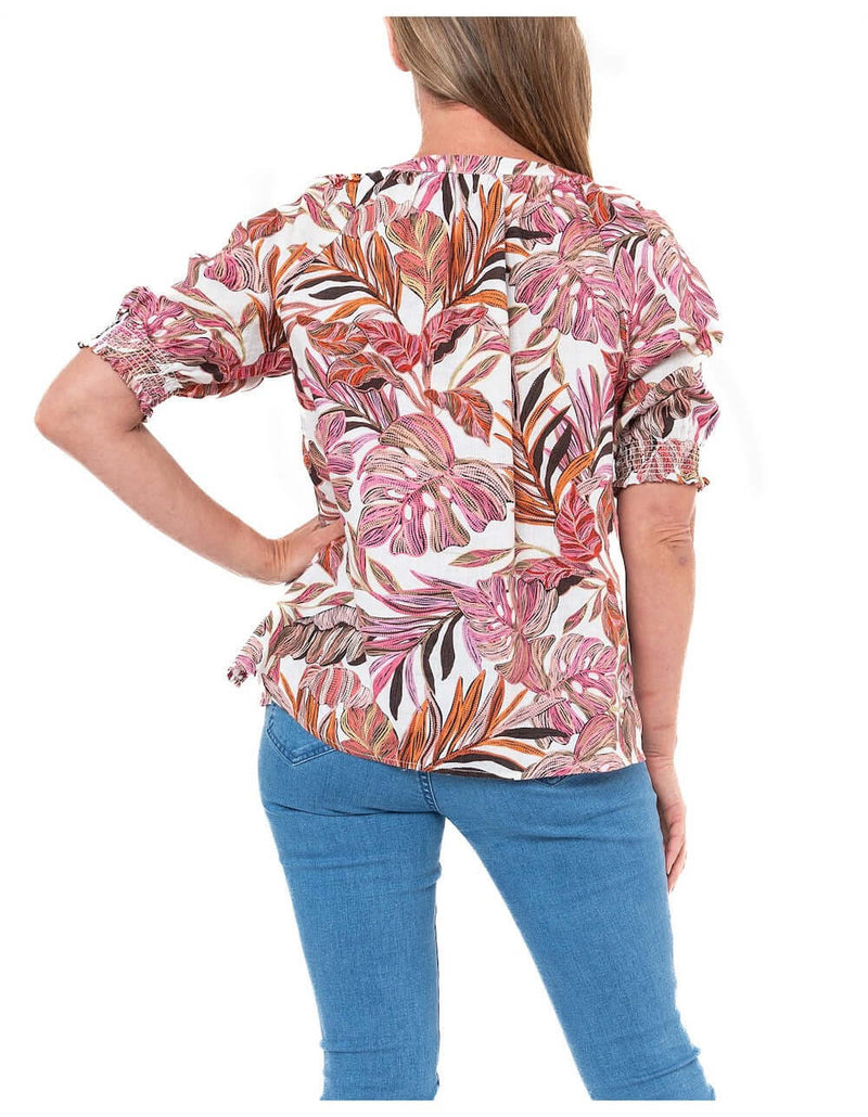 Jump Paradise Top in Tropical Pink 3106
