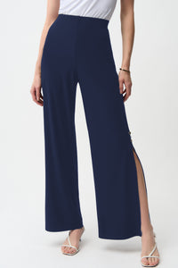 Joseph Ribkoff Gold Trim Pant in Midnight 261018