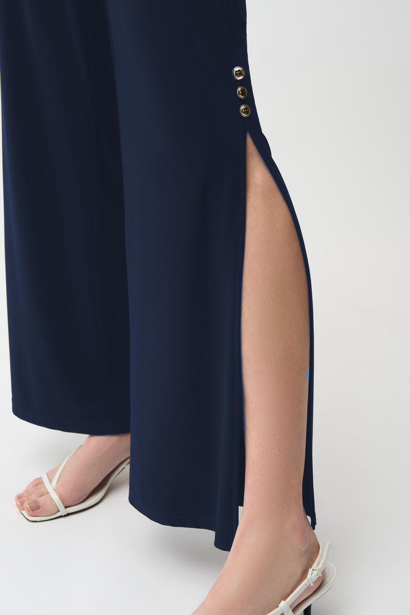 Joseph Ribkoff Gold Trim Pant in Midnight 261018