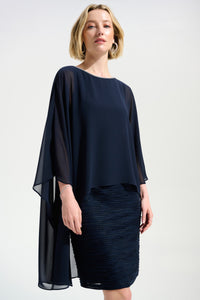 Signature by Joseph Ribkoff Rhinestone Dress in Midnight 261707
