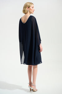 Signature by Joseph Ribkoff Rhinestone Dress in Midnight 261707