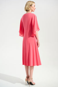 Signature by Joseph Ribkoff Fit & Flare in Paradise Coral 261710