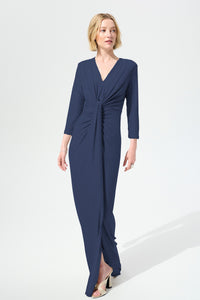 Signature by Joseph Ribkoff Shimmer Gown in Navy 261743
