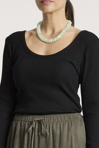 Eb & Ive Plage Long Sleeve Tshirt in Black