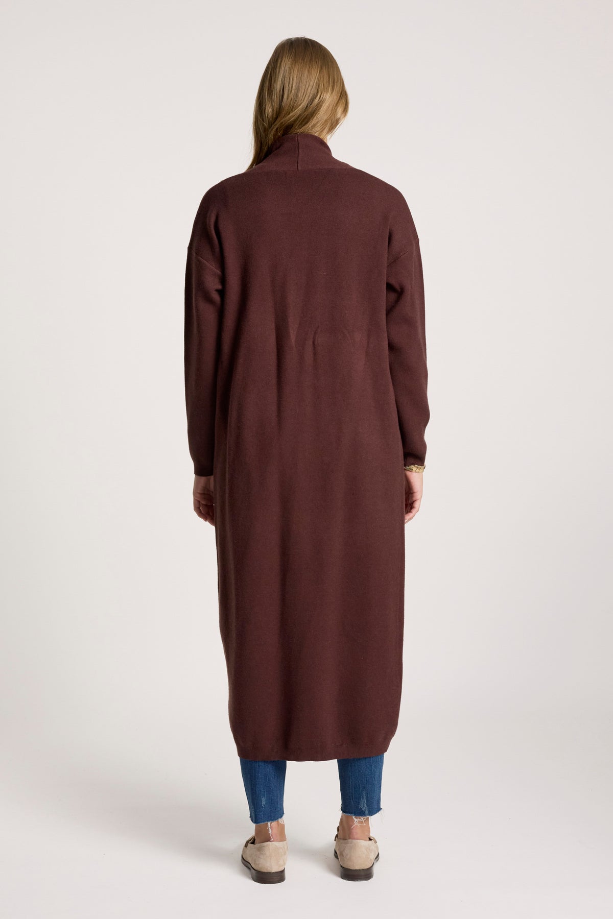 Eb & Ive Zala Cardigan in Mahogany