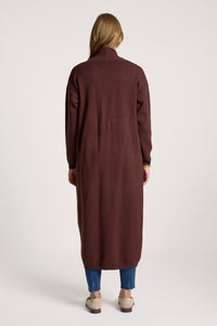 Eb & Ive Zala Cardigan in Mahogany