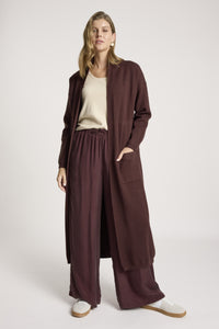 Eb & Ive Zala Cardigan in Mahogany