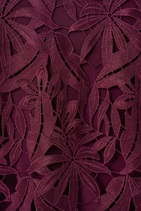 Joseph Ribkoff Guipure Lace Twinset in Elderberry 262096-262094