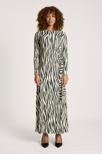 Eb & Ive Aria Tie Maxi Dress in Savanna