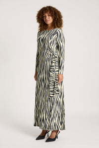Eb & Ive Aria Tie Maxi Dress in Savanna
