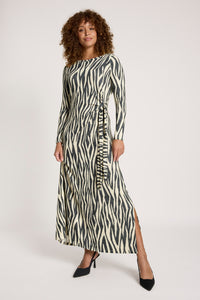 Eb & Ive Aria Tie Maxi Dress in Savanna