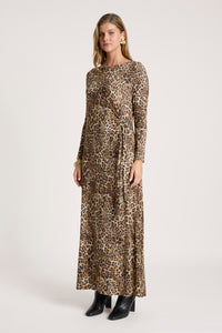 Eb & Ive Aria Tie Maxi Dress in Nomad