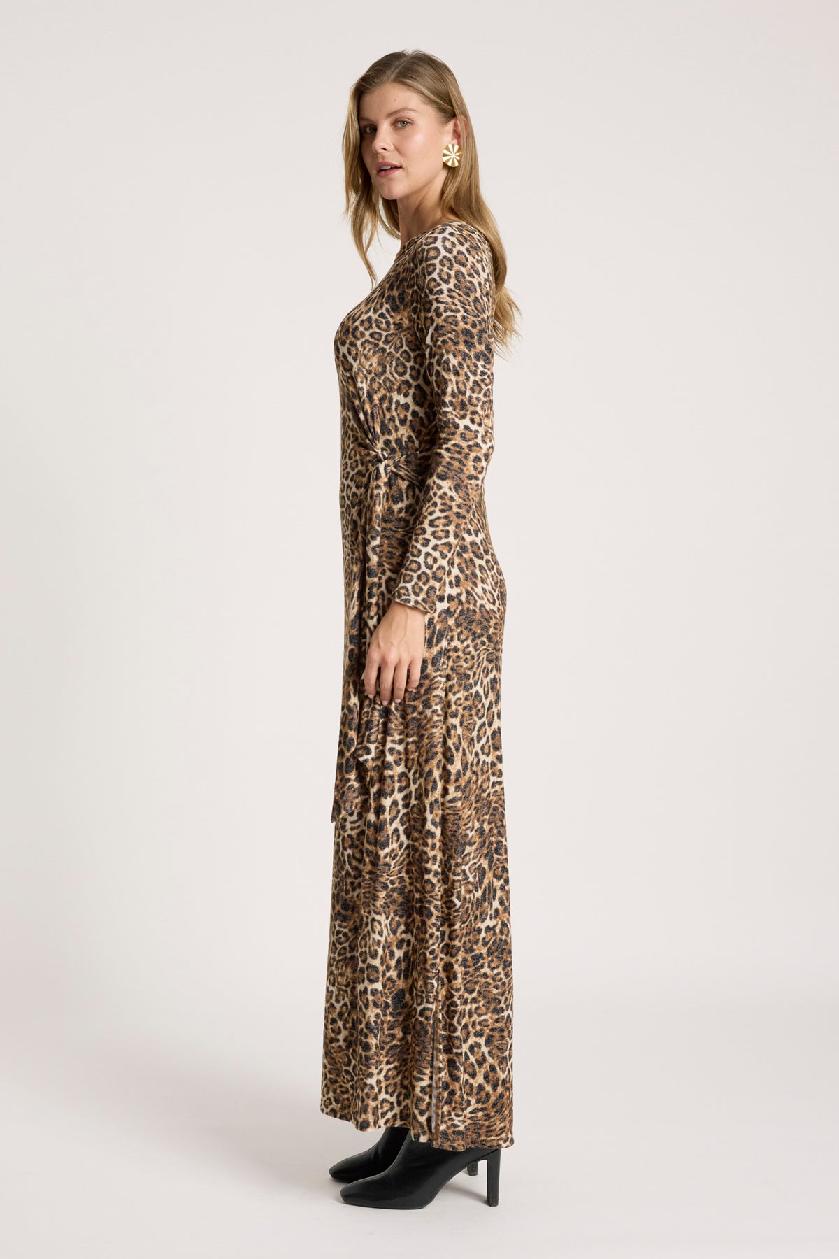 Eb & Ive Aria Tie Maxi Dress in Nomad