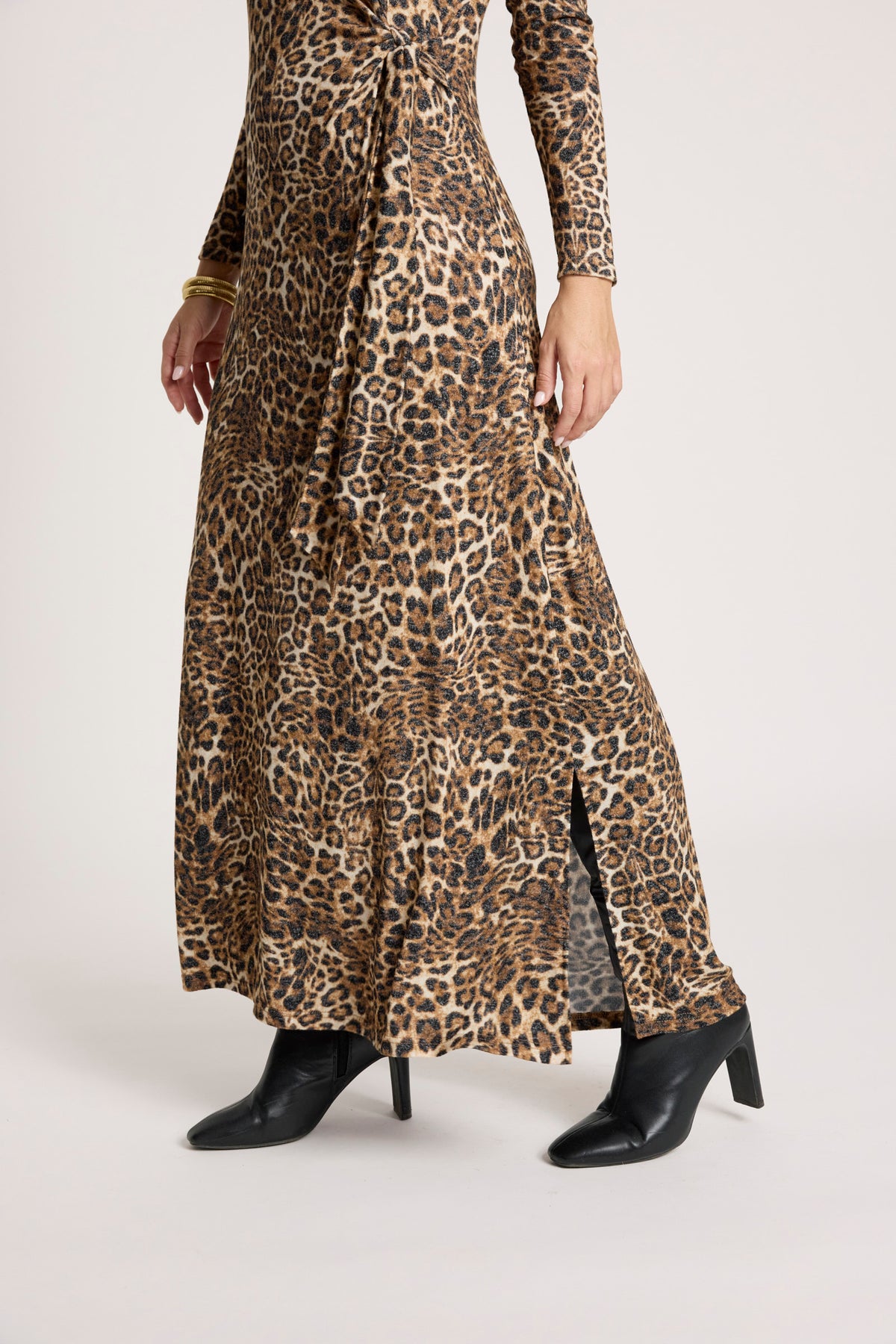 Eb & Ive Aria Tie Maxi Dress in Nomad